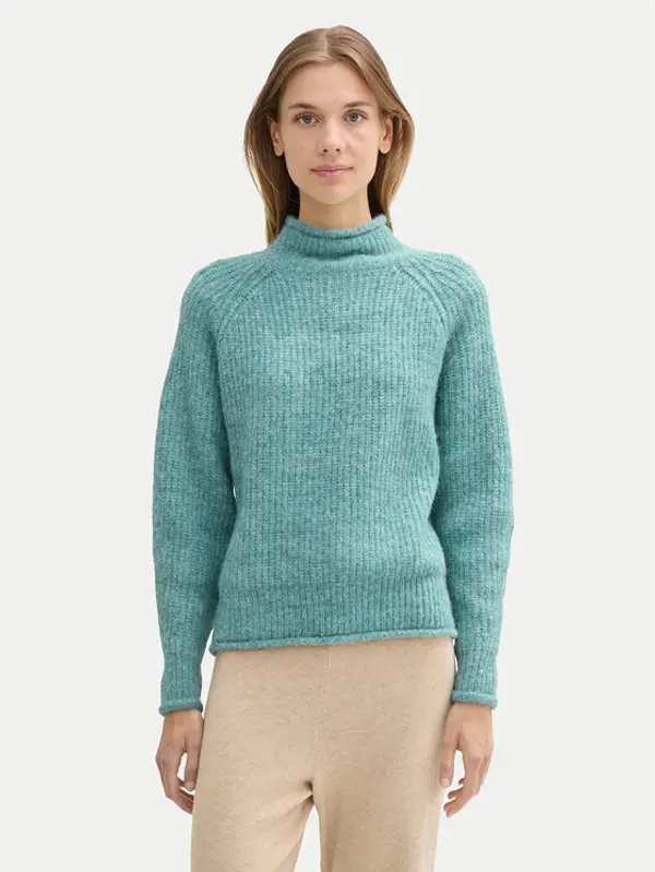 Tom Tailor Tom Tailor Denim Dolčevita 1043959 Zelena Relaxed Fit