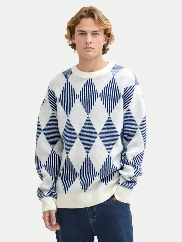 Tom Tailor Denim Tom Tailor Denim Džemper 1043026 Plava Regular Fit