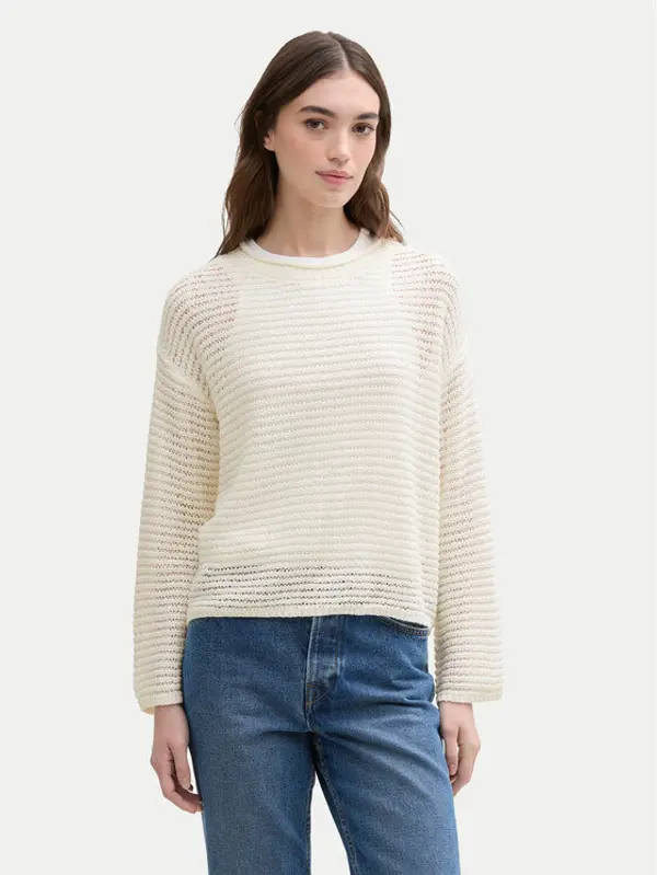 Tom Tailor Denim Tom Tailor Denim Džemper 1045610 Écru Loose Fit