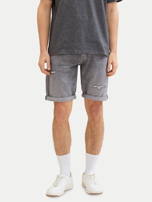 Tom Tailor Denim Tom Tailor Denim Kratke traperice 1041433 Siva Slim Fit