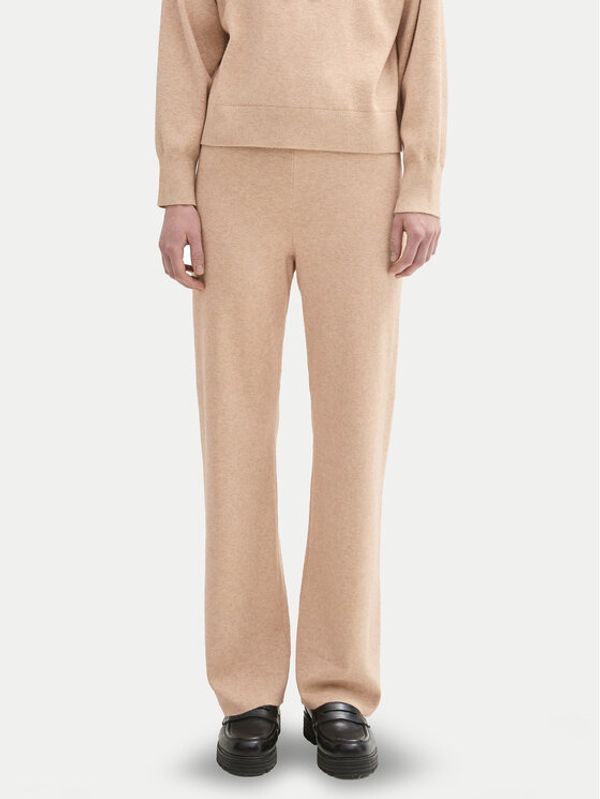 Tom Tailor Denim Tom Tailor Denim Pletene hlače 1043355 Bež Straight Fit