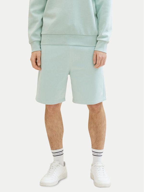 Tom Tailor Denim Tom Tailor Denim Sportske kratke hlače 1040931 Zelena Relaxed Fit