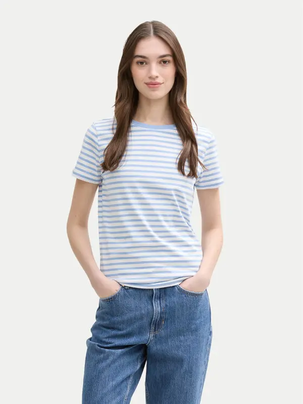 Tom Tailor Denim Tom Tailor Denim T-shirt 1035867 Plava Boxy Fit
