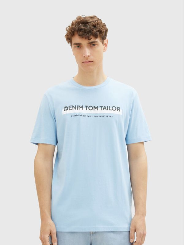 Tom Tailor Denim Tom Tailor Denim T-shirt 1037653 Svijetloplava Basic Fit