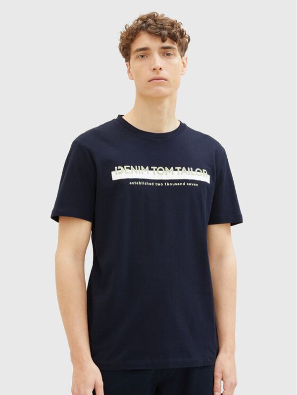 Tom Tailor Denim Tom Tailor Denim T-shirt 1037653 Tamnoplava Basic Fit