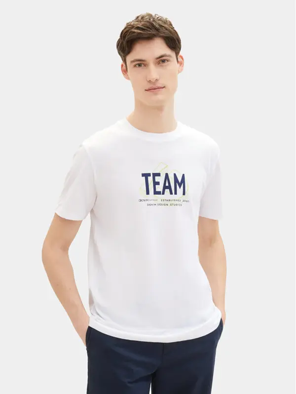Tom Tailor Tom Tailor Denim T-shirt 1040838 Bijela Regular Fit