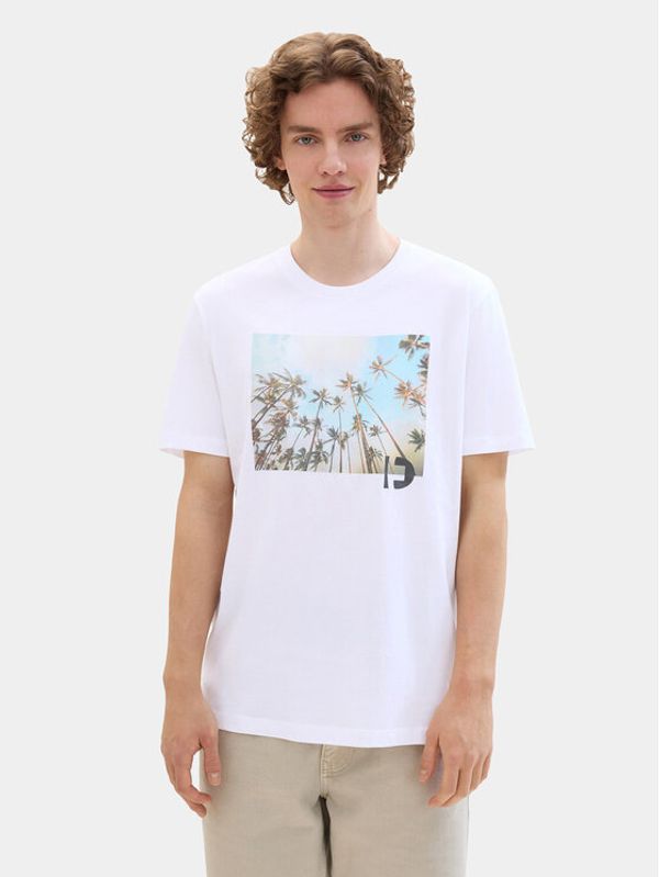 Tom Tailor Denim Tom Tailor Denim T-shirt 1042065 Bijela Regular Fit