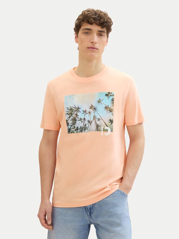Tom Tailor Denim Tom Tailor Denim T-shirt 1042065 Narančasta Regular Fit