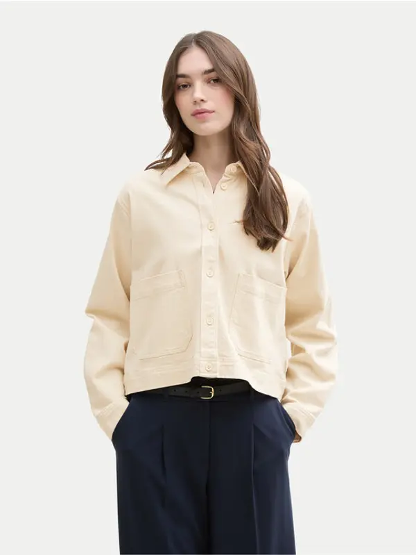 Tom Tailor Denim Tom Tailor Denim Traper jakna 1045500 Bež Regular Fit