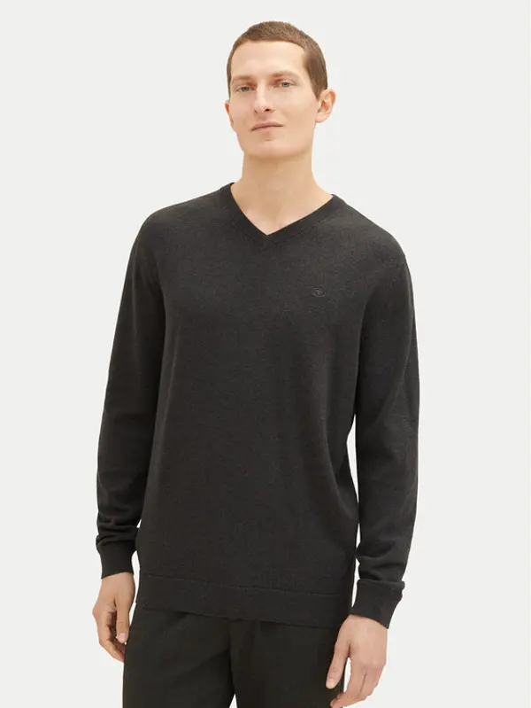 Tom Tailor Tom Tailor Džemper 1038427 Siva Regular Fit
