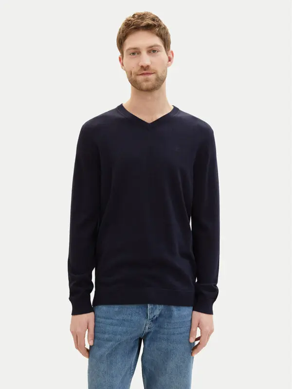 Tom Tailor Tom Tailor Džemper 1038427 Tamnoplava Regular Fit