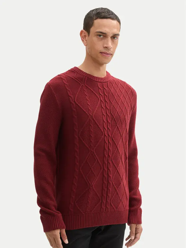 Tom Tailor Tom Tailor Džemper 1043343 Crvena Regular Fit