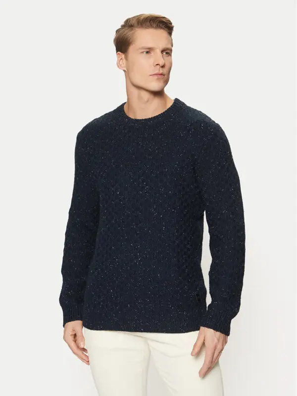 Tom Tailor Tom Tailor Džemper 1044537 Tamnoplava Regular Fit