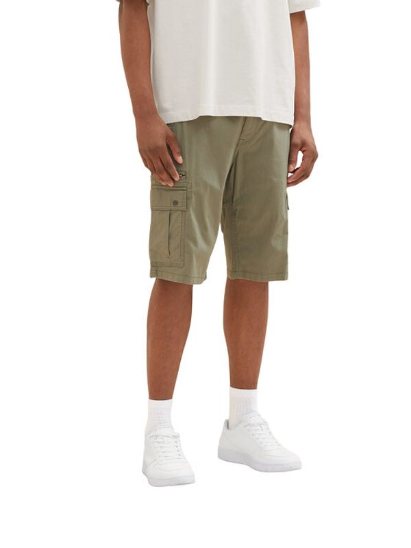 Tom Tailor Tom Tailor Kratke hlače 1035040 Zelena Regular Fit