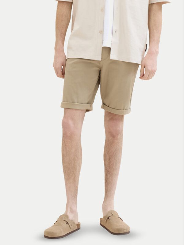Tom Tailor Tom Tailor Kratke hlače 1040227 Bež Slim Fit