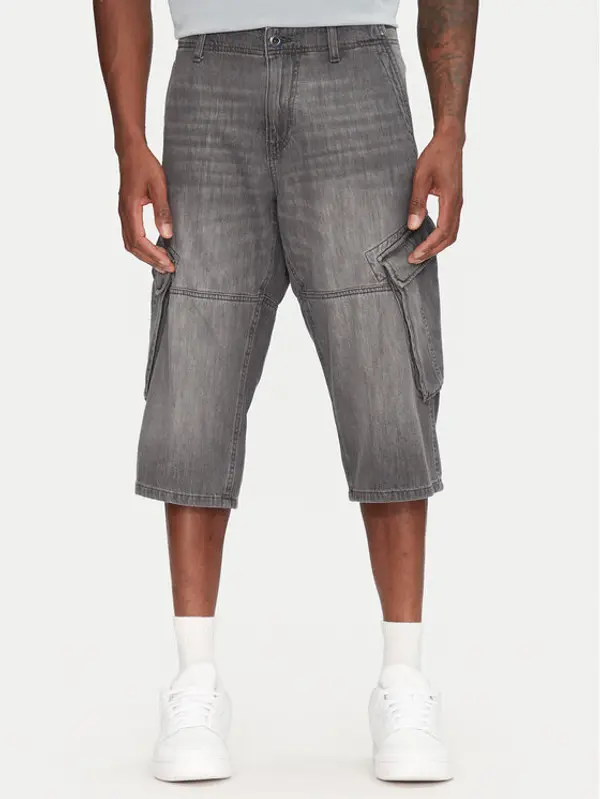 Tom Tailor Tom Tailor Kratke traperice 1044977 Siva Relaxed Fit