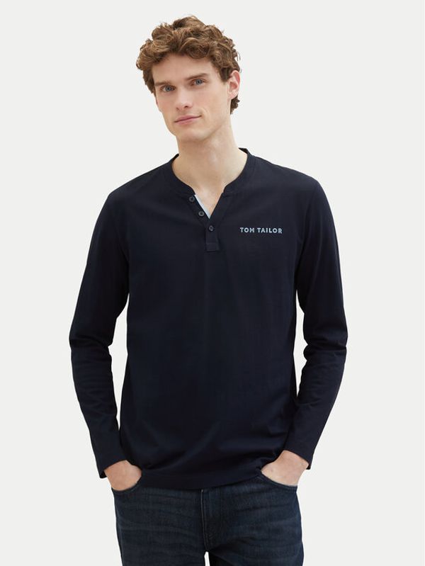 Tom Tailor Tom Tailor Majica dugih rukava 1040908 Tamnoplava Regular Fit