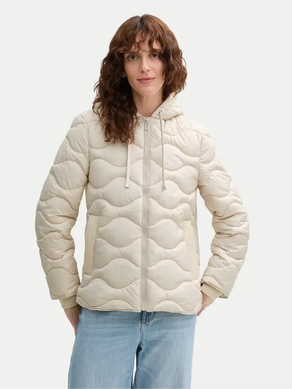 Tom Tailor Tom Tailor Pernata jakna 1044399 Bež Regular Fit