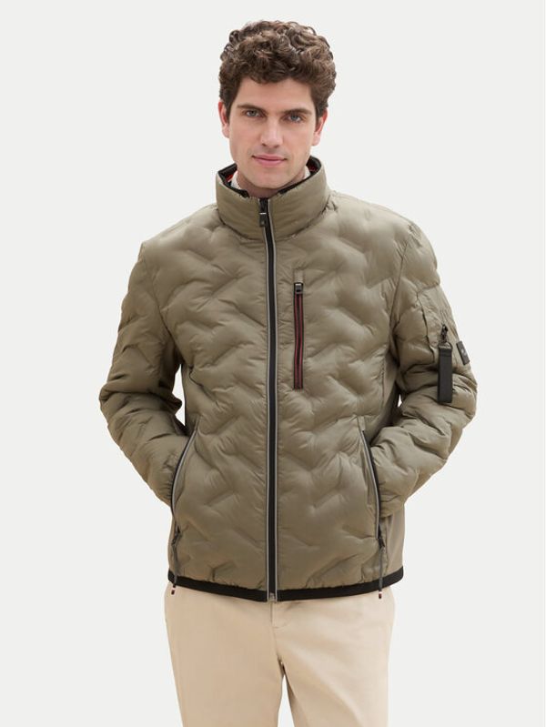 Tom Tailor Tom Tailor Prijelazna jakna 1041309 Zelena Regular Fit