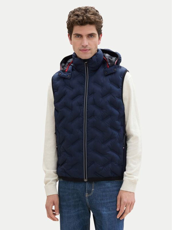 Tom Tailor Tom Tailor Prsluk 1041313 Tamnoplava Regular Fit