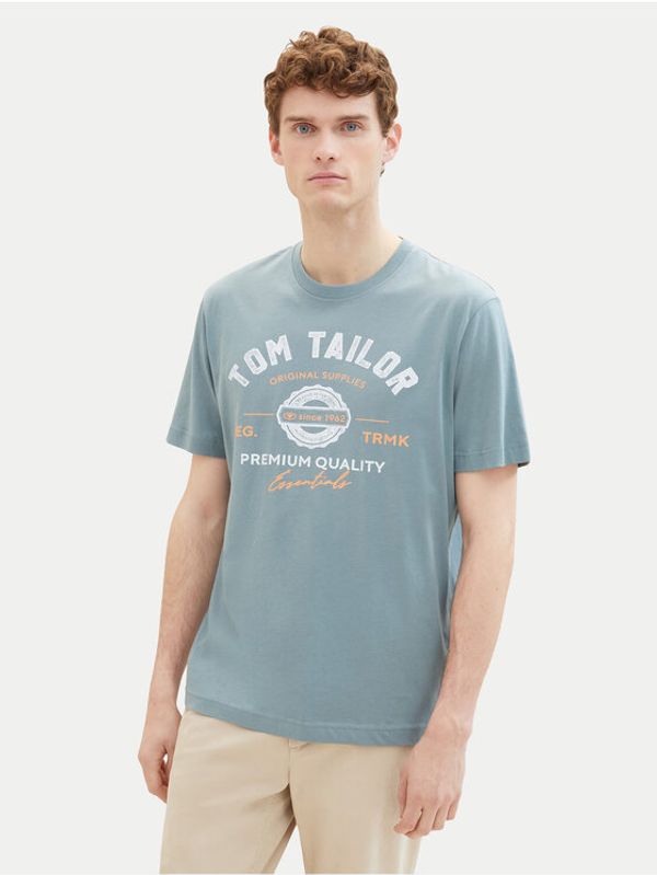 Tom Tailor Tom Tailor T-shirt 1037735 Zelena Regular Fit