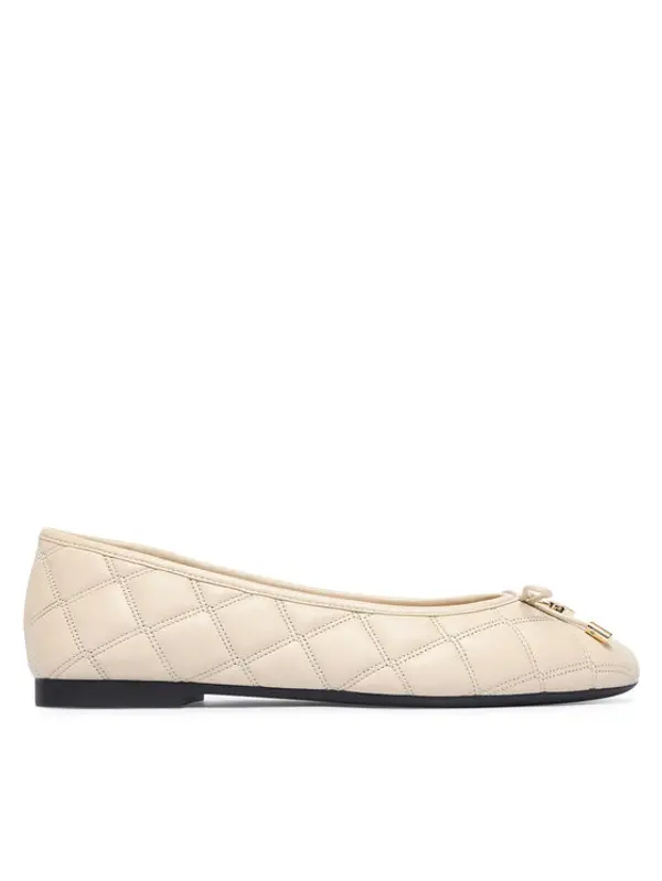 Tommy Hilfiger Tommy Hilfiger Balerinke Charm Quilted Ballerina FW0FW09503 Svijetlo bež