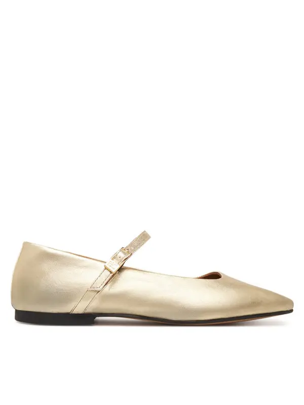 Tommy Hilfiger Tommy Hilfiger Balerinke Hilfiger Gold Ballerinas FW0FW09320 Zlatna