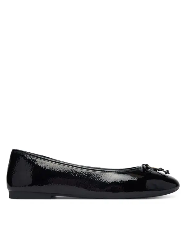 Tommy Hilfiger Tommy Hilfiger Balerinke Hilifger Patent Ballet FW0FW09005 Crna