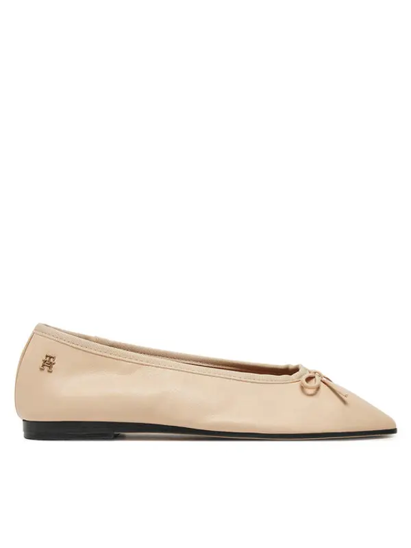 Tommy Hilfiger Tommy Hilfiger Balerinke Soft Leather Ballerina Bow FW0FW08355 Ružičasta