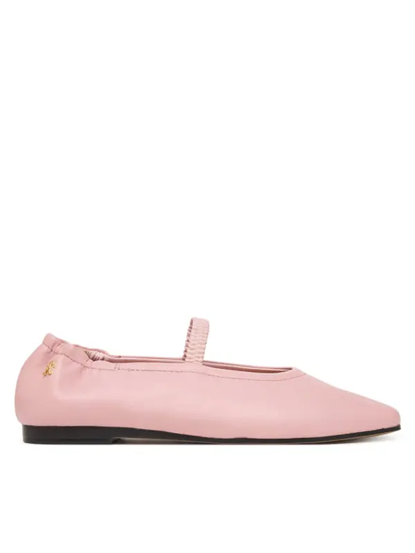 Tommy Hilfiger Tommy Hilfiger Balerinke Soft Leather Ellastic Ballerina FW0FW09245 Ružičasta