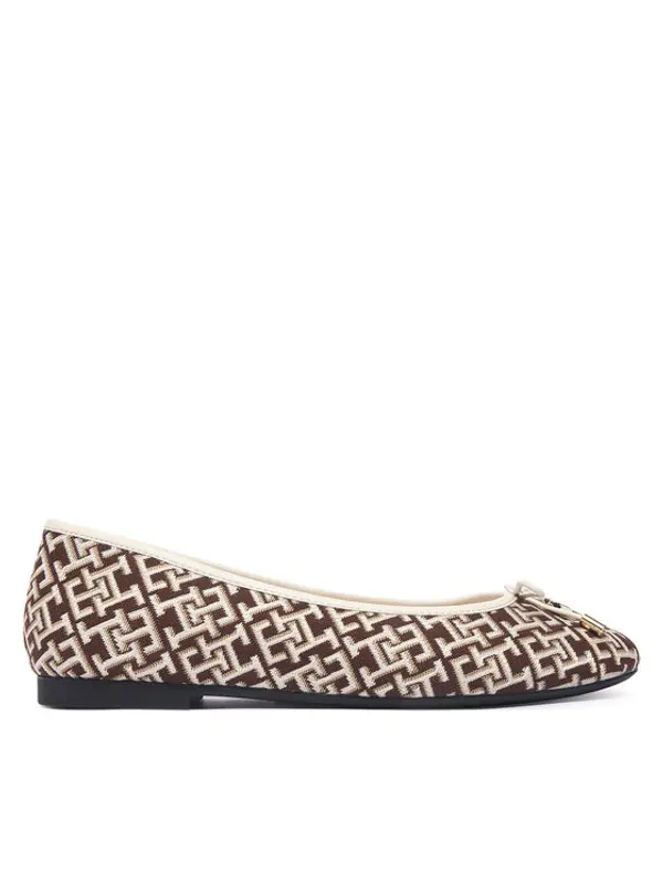 Tommy Hilfiger Tommy Hilfiger Balerinke Th Charm Jacquard Ballerina FW0FW09504 Šarena