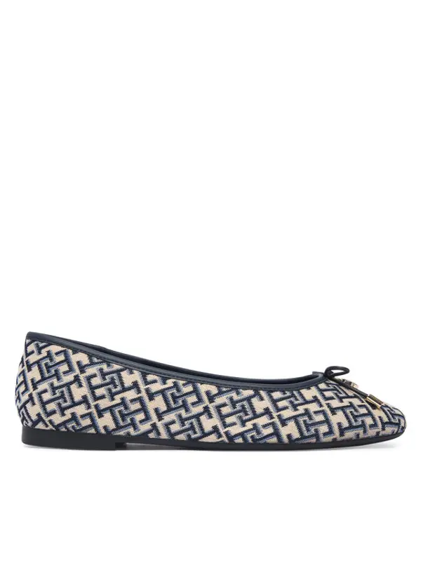 Tommy Hilfiger Tommy Hilfiger Balerinke Th Charm Jacquard Ballerina FW0FW09504 Šarena