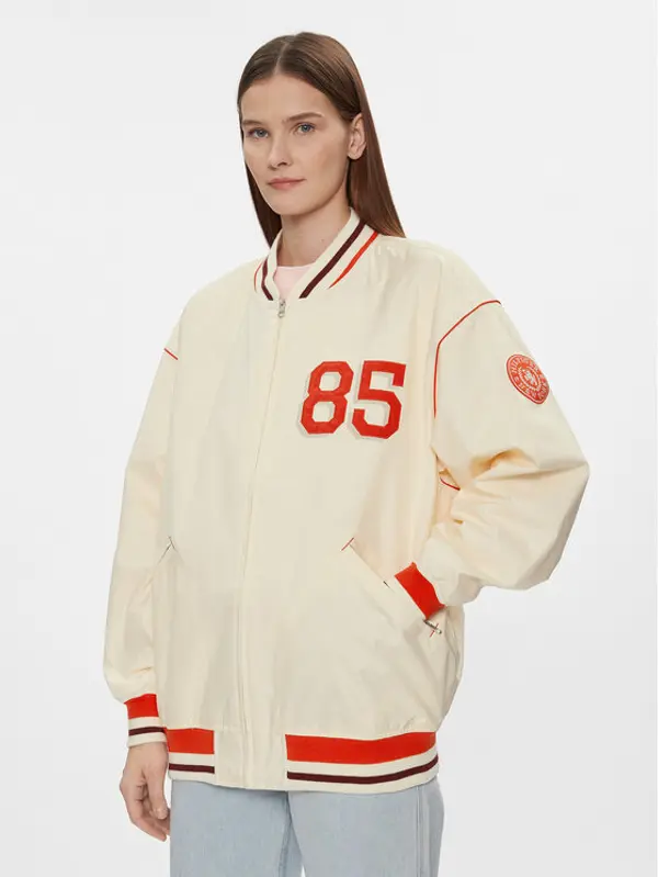 Tommy Hilfiger Tommy Hilfiger Bomber Baseball WW0WW40477 Bež Oversize