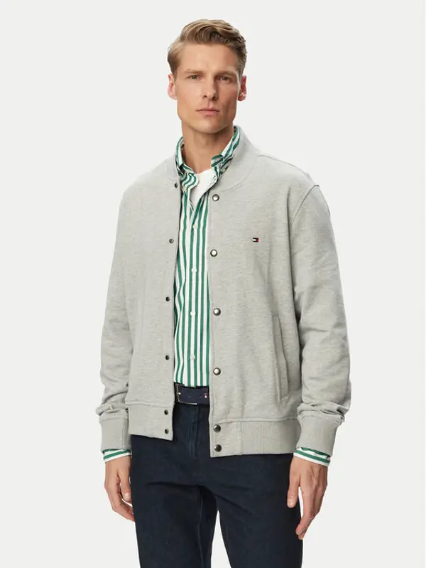 Tommy Hilfiger Tommy Hilfiger Bomber Essential MW0MW42470 Siva Regular Fit