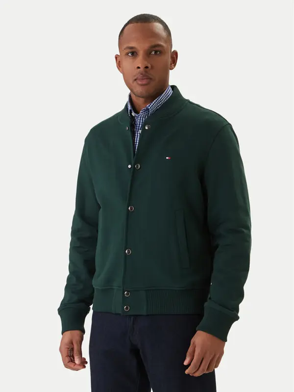 Tommy Hilfiger Tommy Hilfiger Bomber Essential MW0MW42470 Zelena Regular Fit