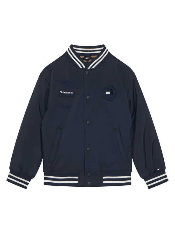 Tommy Hilfiger Tommy Hilfiger Bomber Graphic KB0KB10079 Tamnoplava Regular Fit