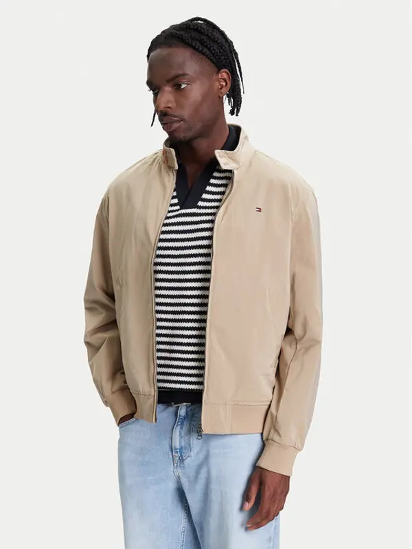 Tommy Hilfiger Tommy Hilfiger Bomber Harrington MW0MW39637 Bež Regular Fit