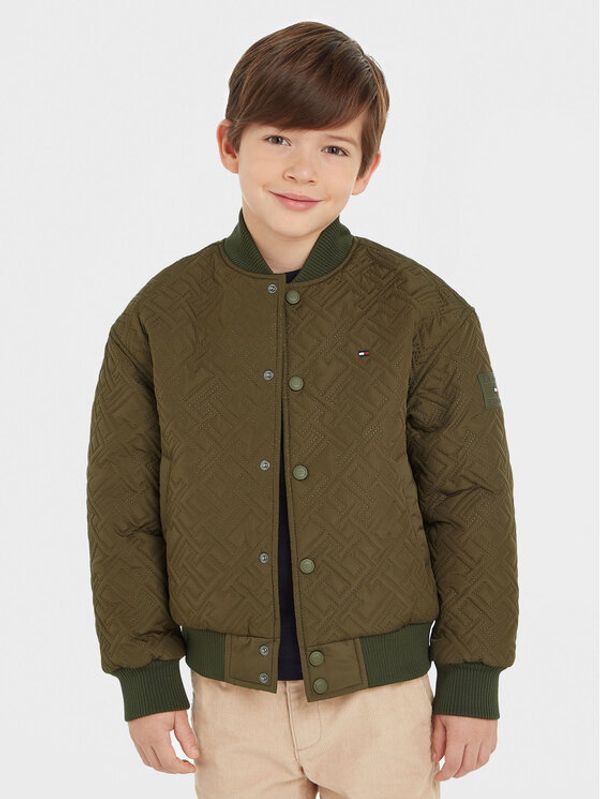 Tommy Hilfiger Tommy Hilfiger Bomber KB0KB08565 Zelena Regular Fit