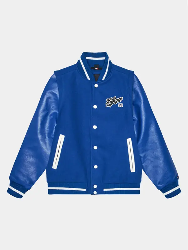 Tommy Hilfiger Tommy Hilfiger Bomber KB0KB08879 D Plava Regular Fit