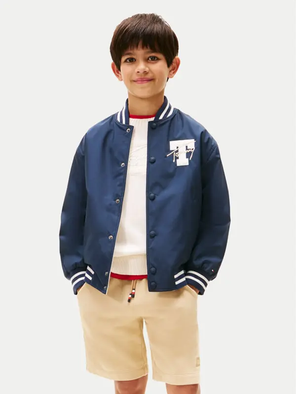 Tommy Hilfiger Tommy Hilfiger Bomber KB0KB09740 Tamnoplava Relaxed Fit