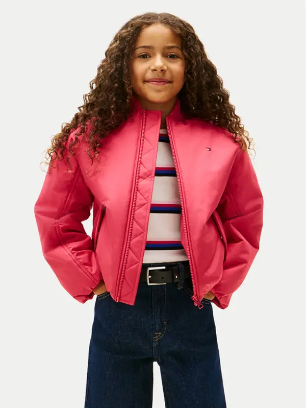 Tommy Hilfiger Tommy Hilfiger Bomber KG0KG08927 Ružičasta Regular Fit