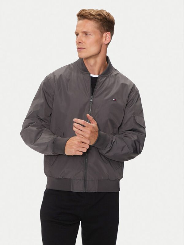 Tommy Hilfiger Tommy Hilfiger Bomber MW0MW35658 Siva Regular Fit