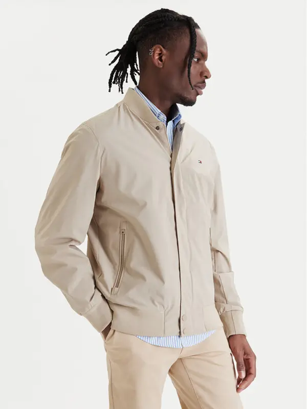 Tommy Hilfiger Tommy Hilfiger Bomber MW0MW36665 Bež Regular Fit