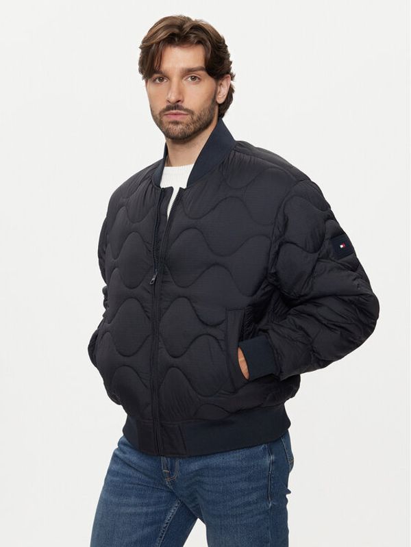 Tommy Hilfiger Tommy Hilfiger Bomber MW0MW37341 Tamnoplava Regular Fit