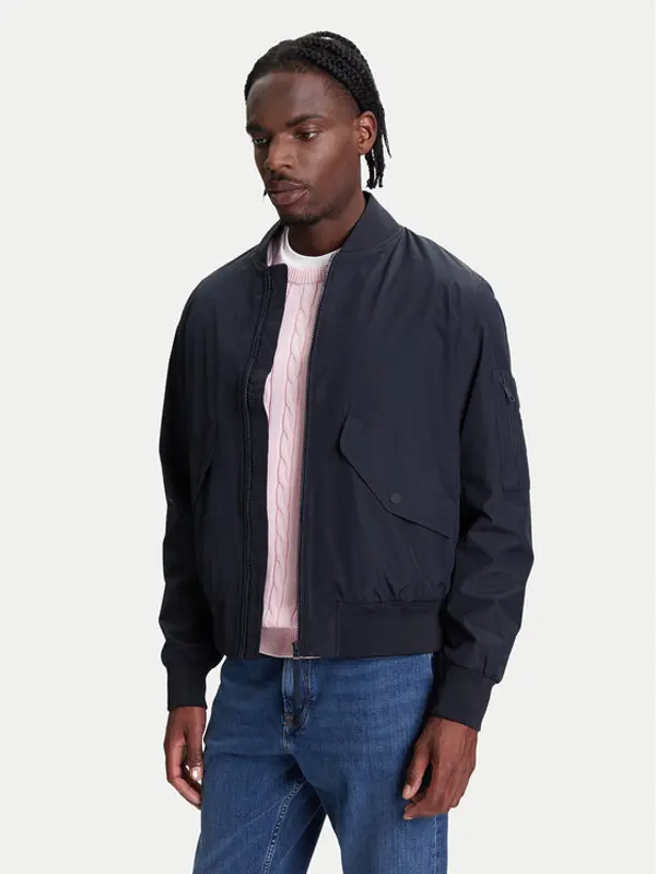 Tommy Hilfiger Tommy Hilfiger Bomber MW0MW39629 Tamnoplava Regular Fit