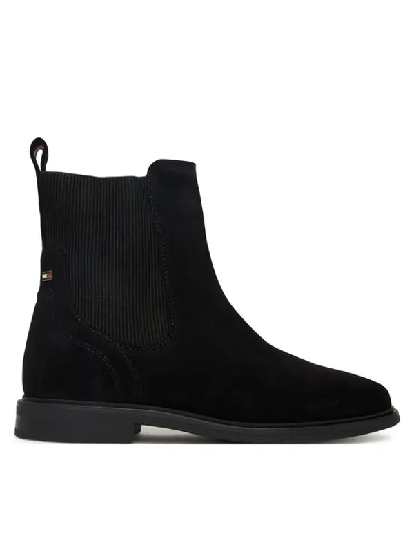 Tommy Hilfiger Tommy Hilfiger Chelsea cipele Flag Boot FW0FW08780 Crna