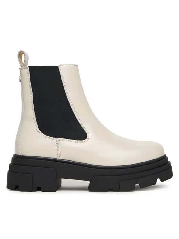 Tommy Hilfiger Tommy Hilfiger Chelsea cipele Shiny FW0FW09042 Bež