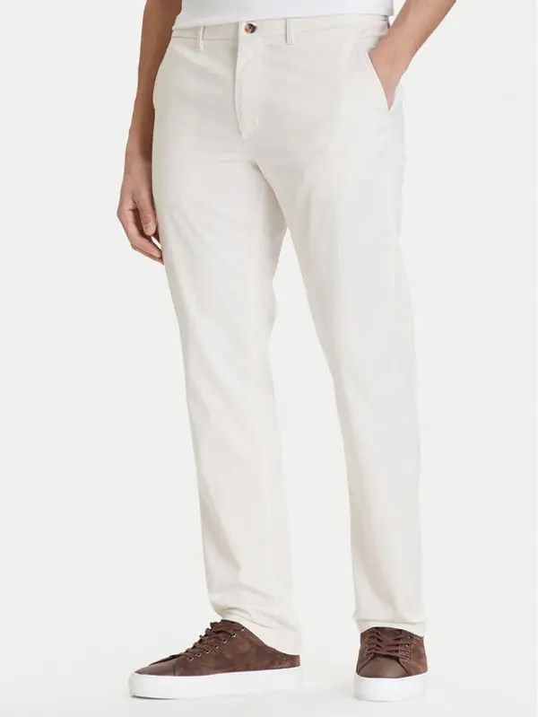 Tommy Hilfiger Tommy Hilfiger Chino Denton MW0MW41923 Écru Straight Fit
