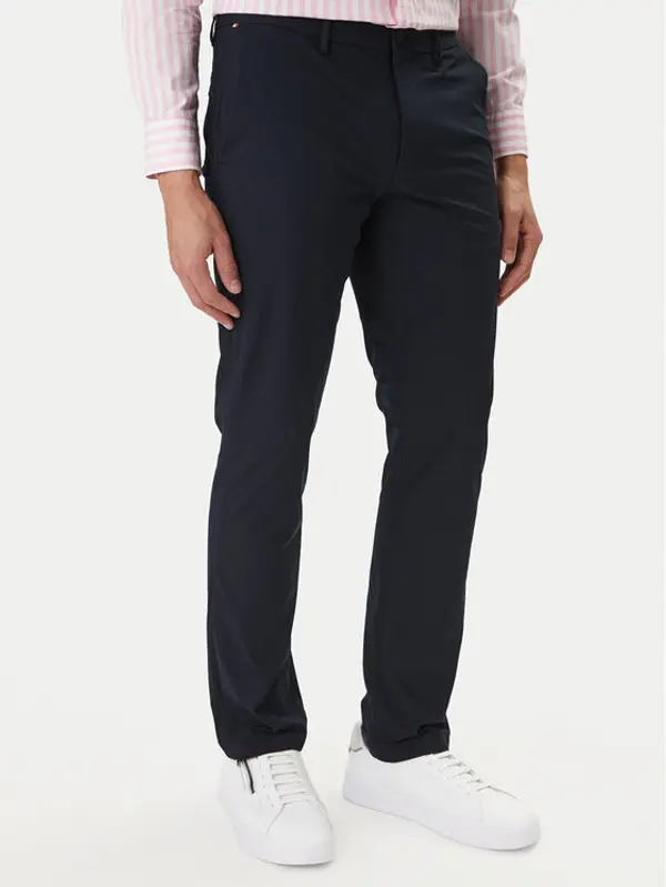 Tommy Hilfiger Tommy Hilfiger Chino Denton MW0MW43408 Tamnoplava Slim Fit