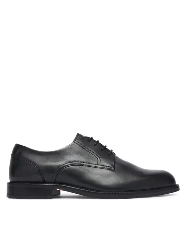 Tommy Hilfiger Tommy Hilfiger Cipele Corporate Dressy Lth FM0FM06023 Crna